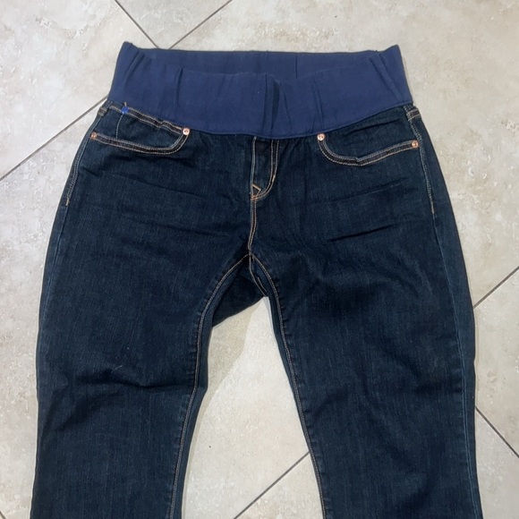 GAP Maternity Always Skinny Dark Rinse Jeans Size 28 - Picture 2 of 7
